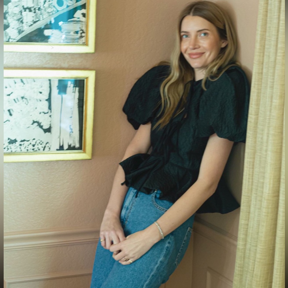 Courtney Grow x Antonio Melani for Dillard’s Black Aster top